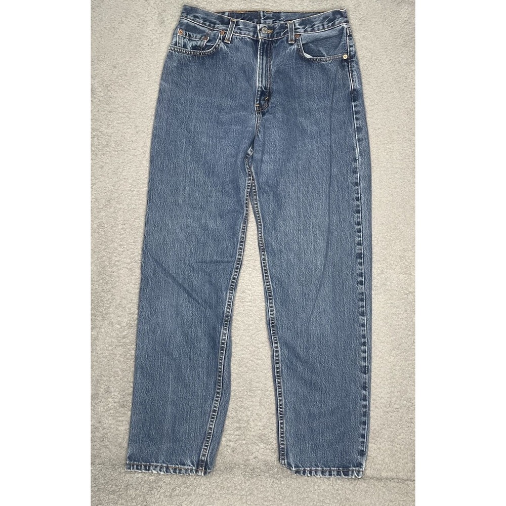 VTG Levis 560 Loose Fit Straight Leg Jean Women 12 M Blue Denim Red Tab USA Made